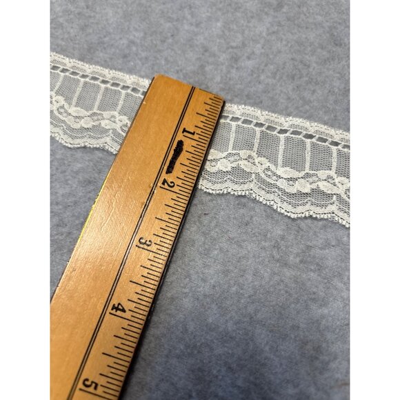 Vintage Cream Lace Trim 1.75" wide by 1 Yard + 13" For Sewing Crafts Decorative - Picture 3 of 5